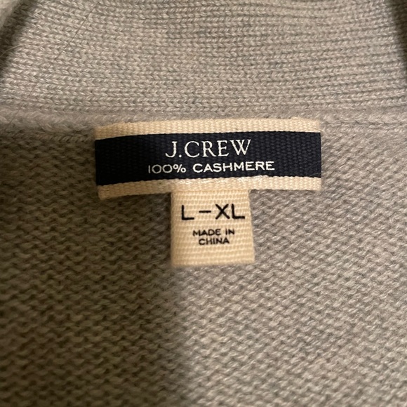 J Crew Cashmere Relaxed Fit Open Cardigan Sweater, size L/XL - Picture 5 of 5